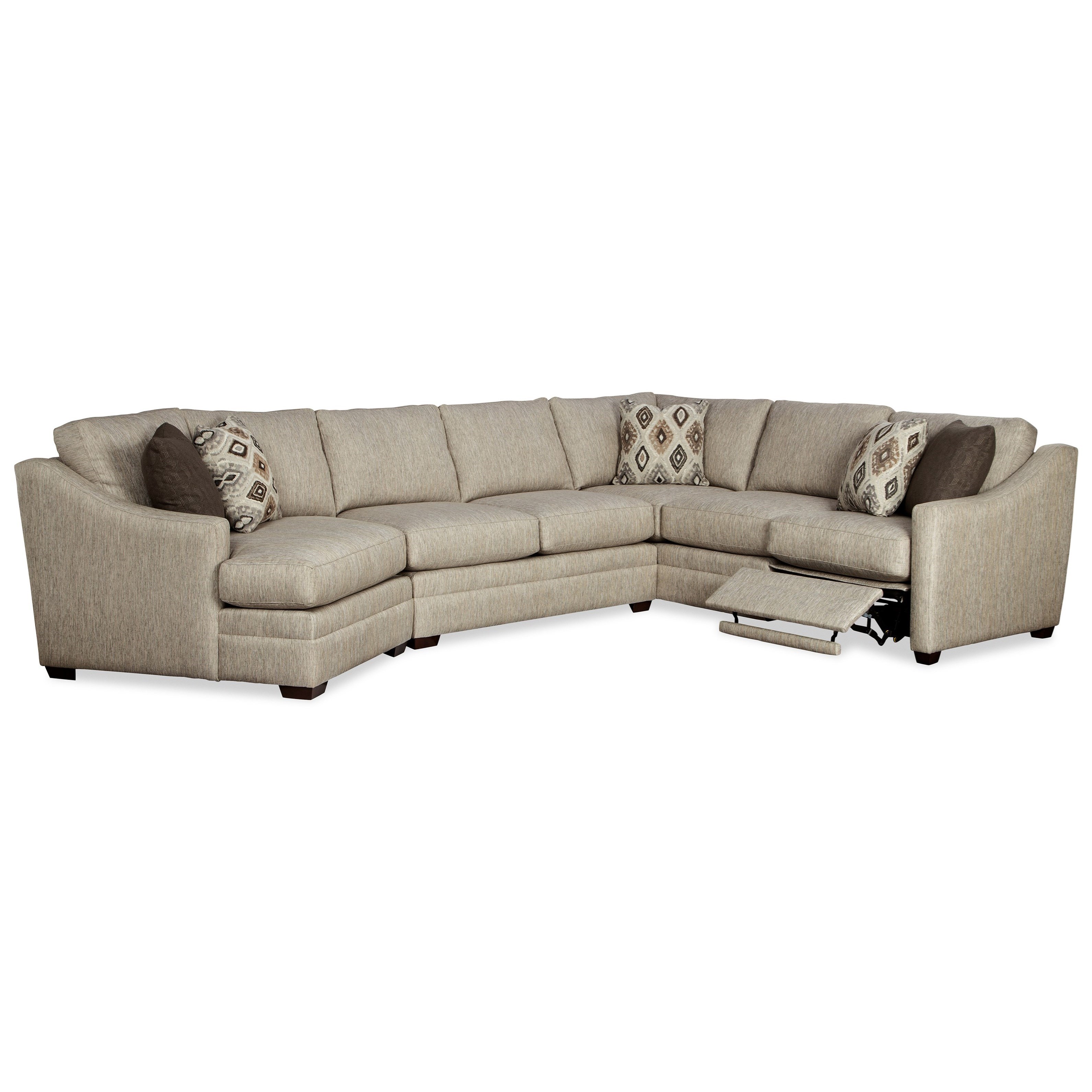 Hickory Craft F9 Custom Collection Customizable 3 Piece Sectional Sofa